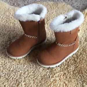 Warm tall toddler boots